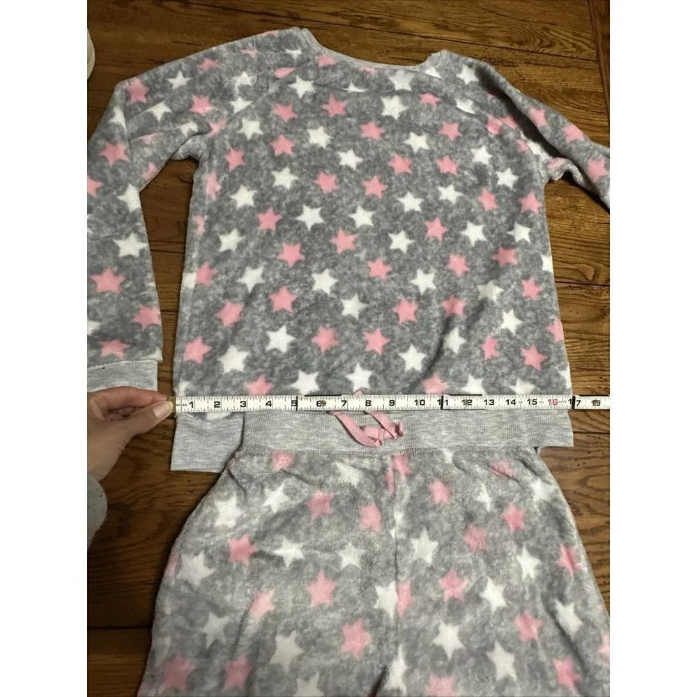 Bcbg Girls Pajama PJs 2-Pieces Lounge Set, Lg Pink & Gray, Kids Sleepwear, Soft